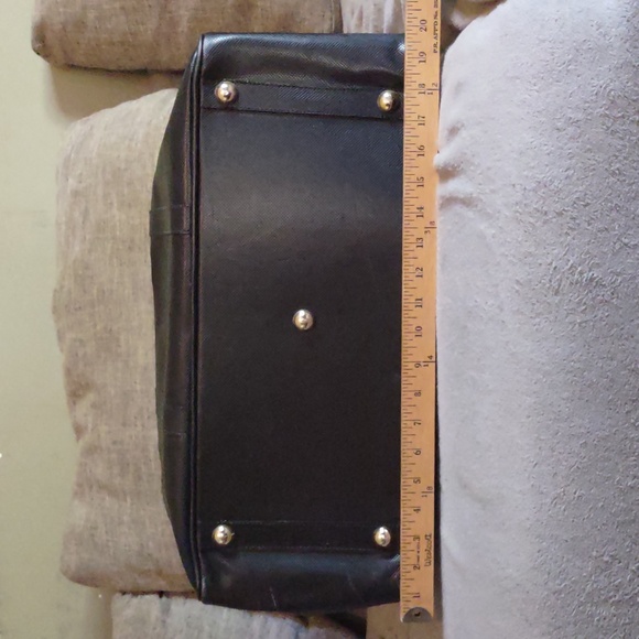 Vintage Bottega Veneta Weekend Bag large tote Travel Bag Black Leather - Picture 11 of 14